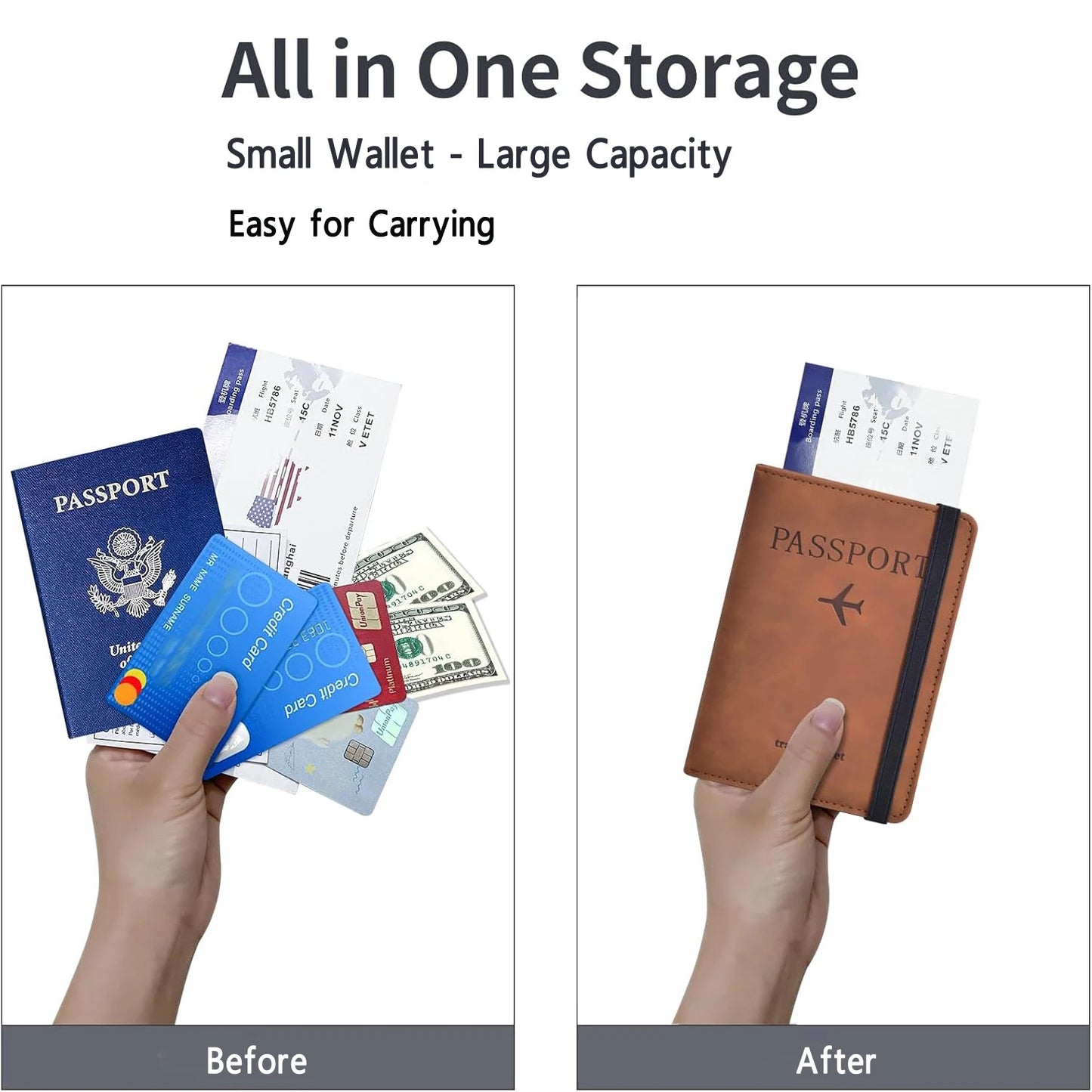 Passport Holder; Secure, Organized & Designed for Modern Travel