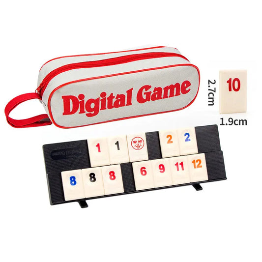 Travel Rummy Set, Rummikub, Rummybrix, Mahjong - Casual Party, Table Games, Pull Games, Chess, Number Pairing Game, Travel Game
