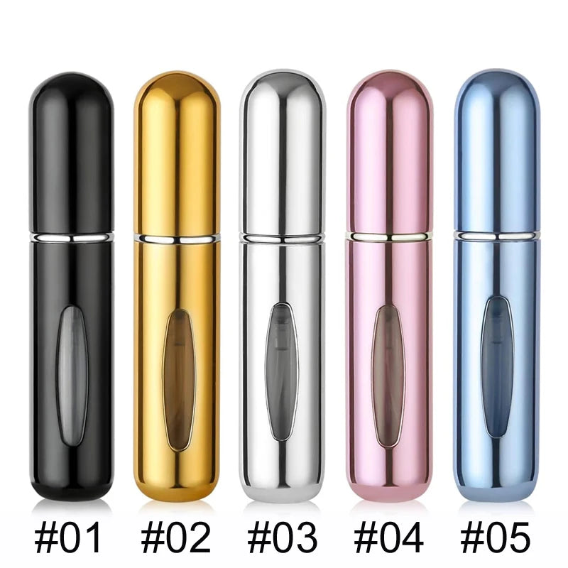 The Venturio 5ml Travel Perfume Bottle; Refillable Atomizer for Handbag & Pocket