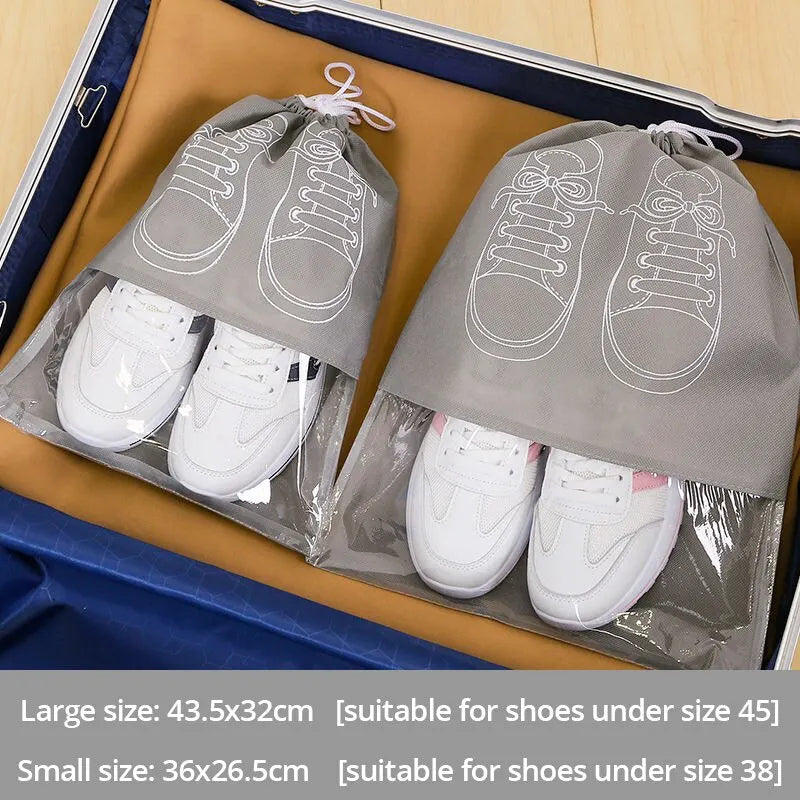 The Venturio Waterproof Shoe Bags for Travel – Set of 5, Large Capacity Organizer