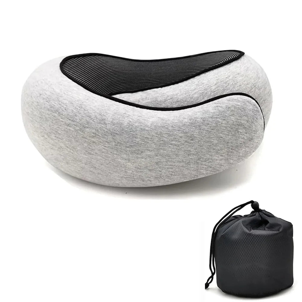 The Venturio Memory Foam Travel Pillow – Snail Design for Head & Neck Support