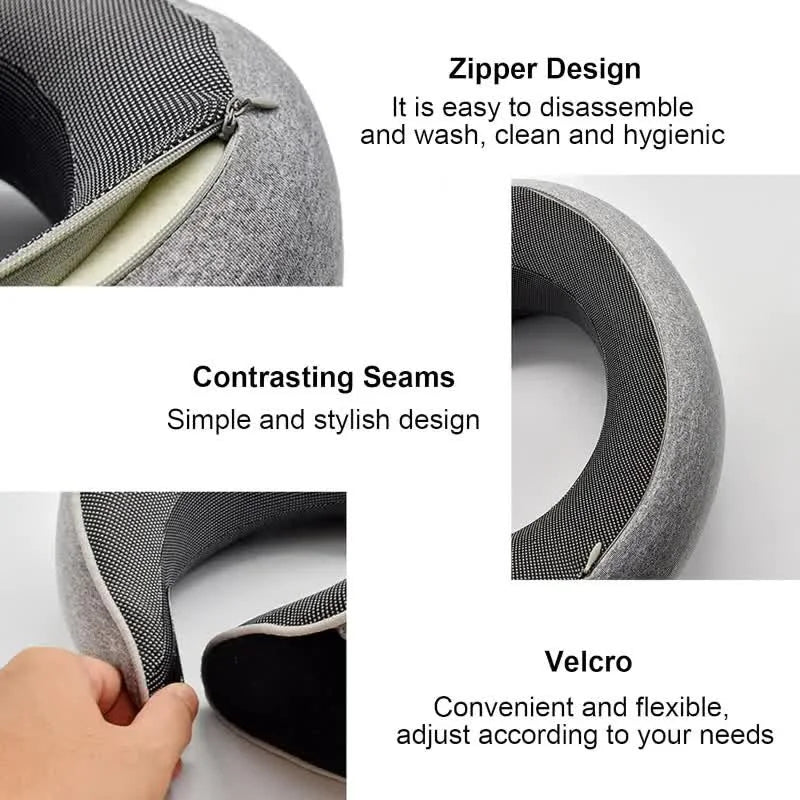 The Venturio Memory Foam Travel Pillow – Snail Design for Head & Neck Support
